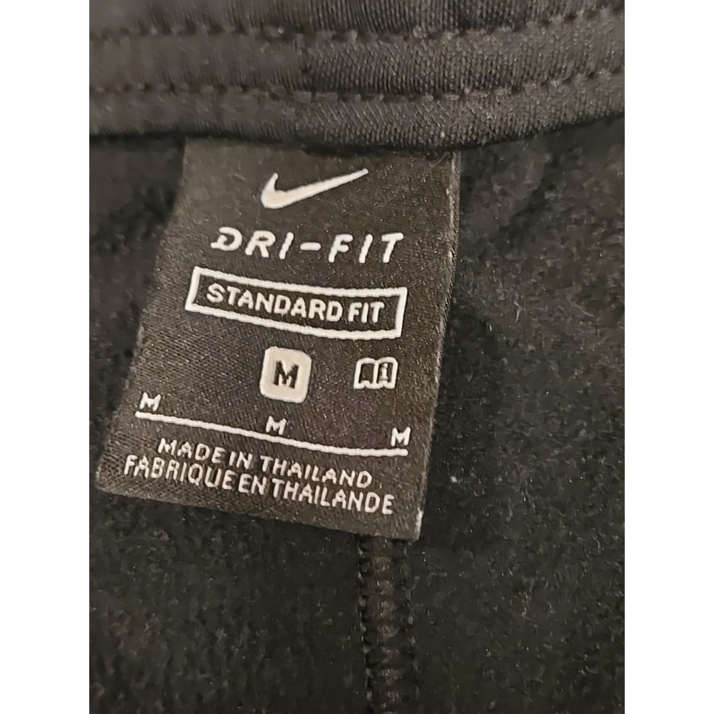 Nike Medium Joggers Men's Dri-FIT Black Sweatpants Lace Tie Swoosh Tappered - Picture 3 of 11